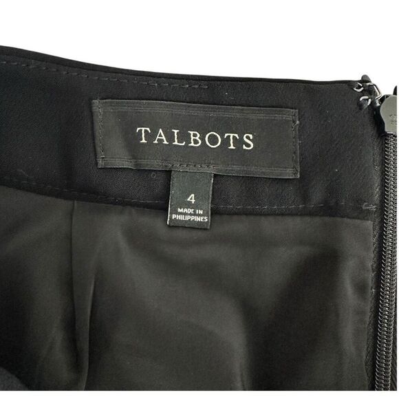 Talbots Crepe Pencil Skirt size 4 Black - Picture 3 of 6